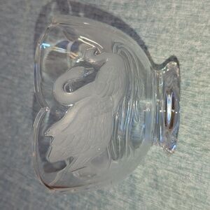 Crystal Swan Bowl